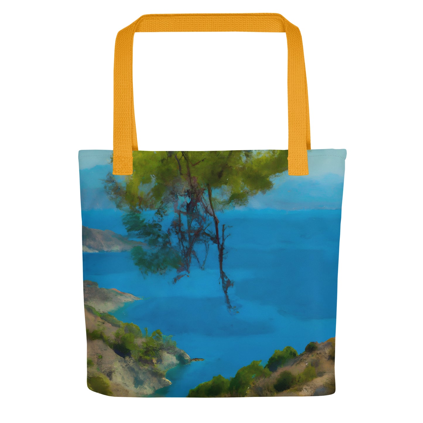 Tote Bag - Clifftop Seascape Greece #1