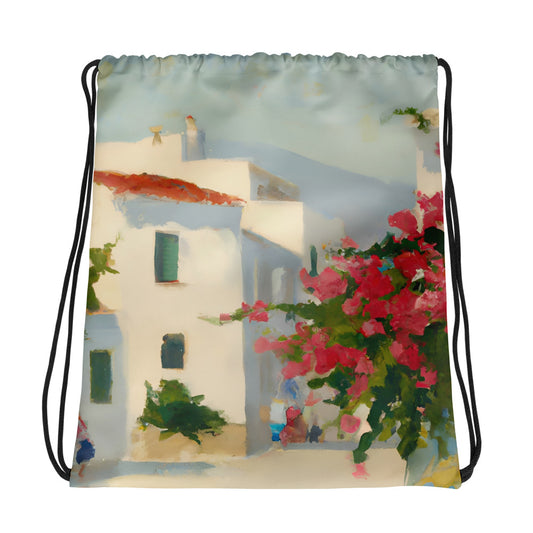 Drawstring Bag - Balearic Bougainvillea #2