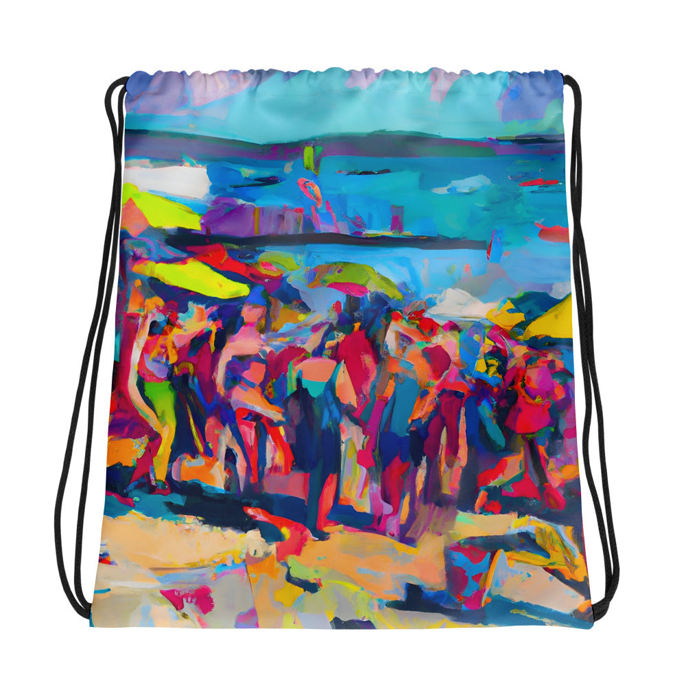 Drawstring Bag - Day Beach Party Multi