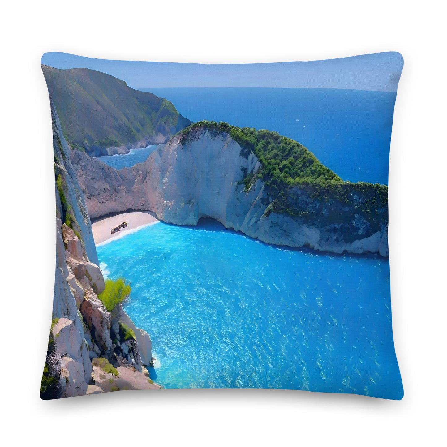 Premium Cushion - Navagio Beach, Zakynthos (Zante), Greece