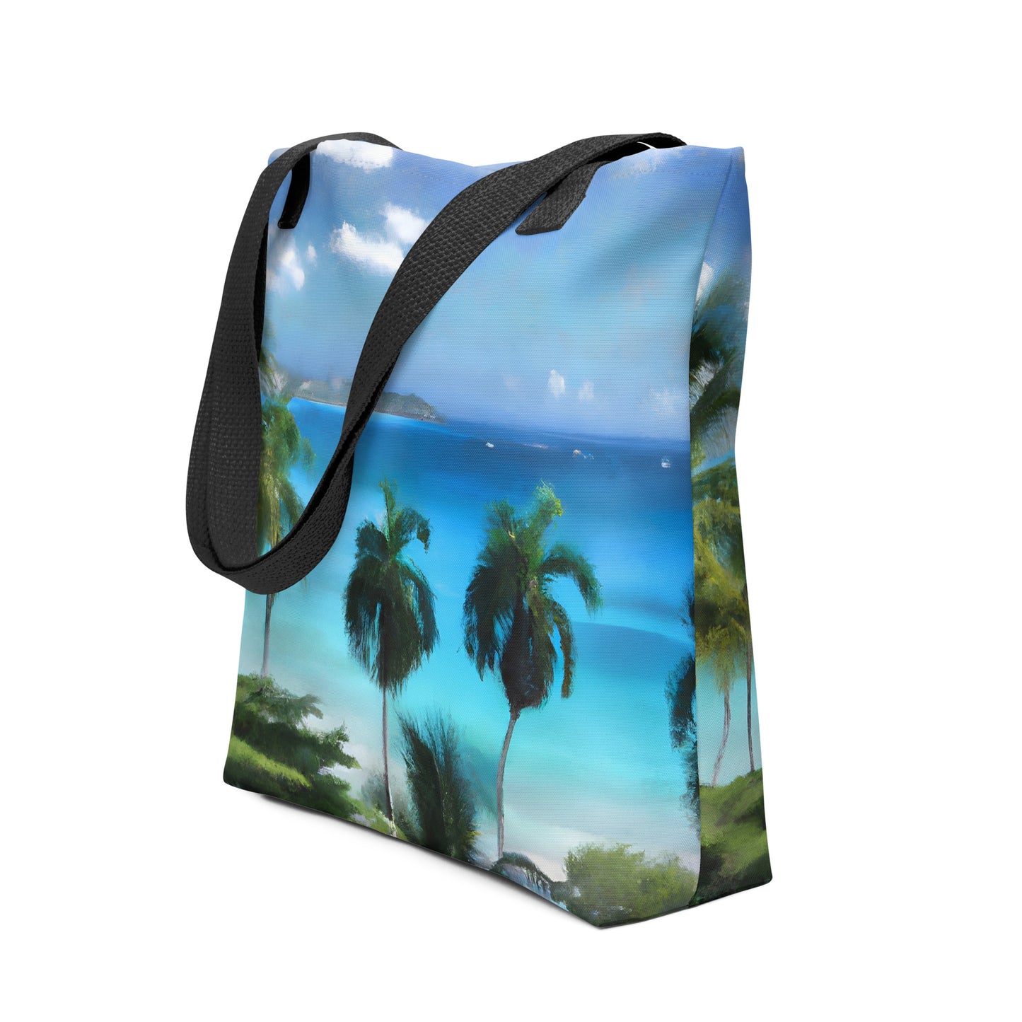 Tote Bag - Caribbean Beach And Palms