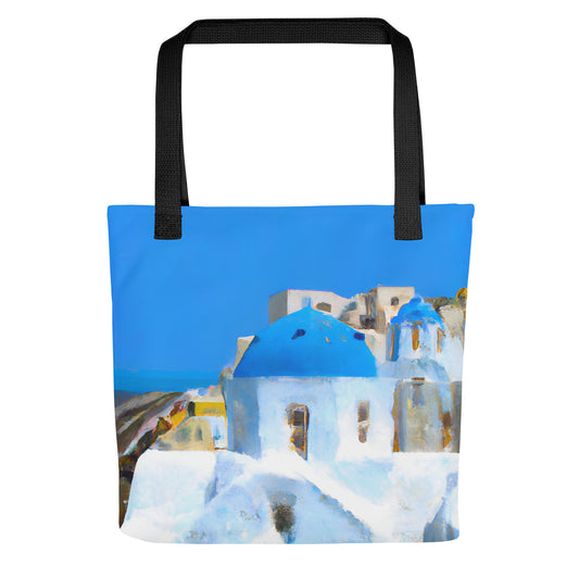 Tote Bag - Santorini Sky