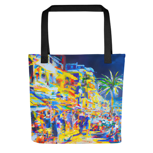 Tote Bag - Holiday Coastal Bars Multi 3