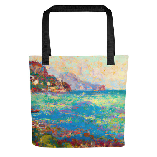 Tote Bag - Coastal Impressionist Style