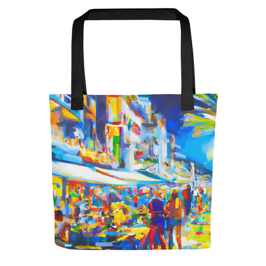 Tote Bag - Holiday Coastal Bars Multi 1