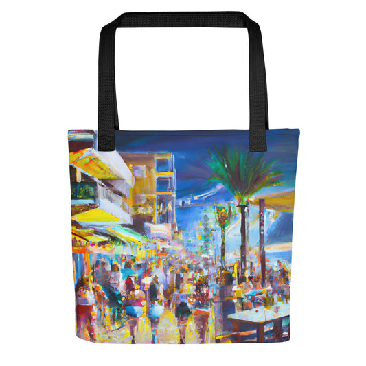 Tote Bag - Holiday Coastal Bars Multi 2