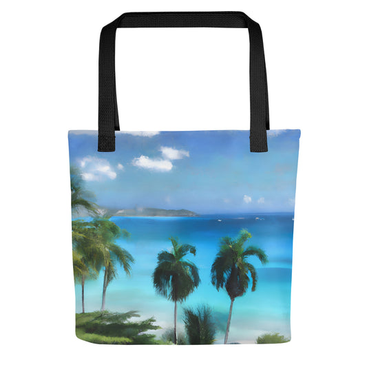 Tote Bag - Caribbean Beach And Palms